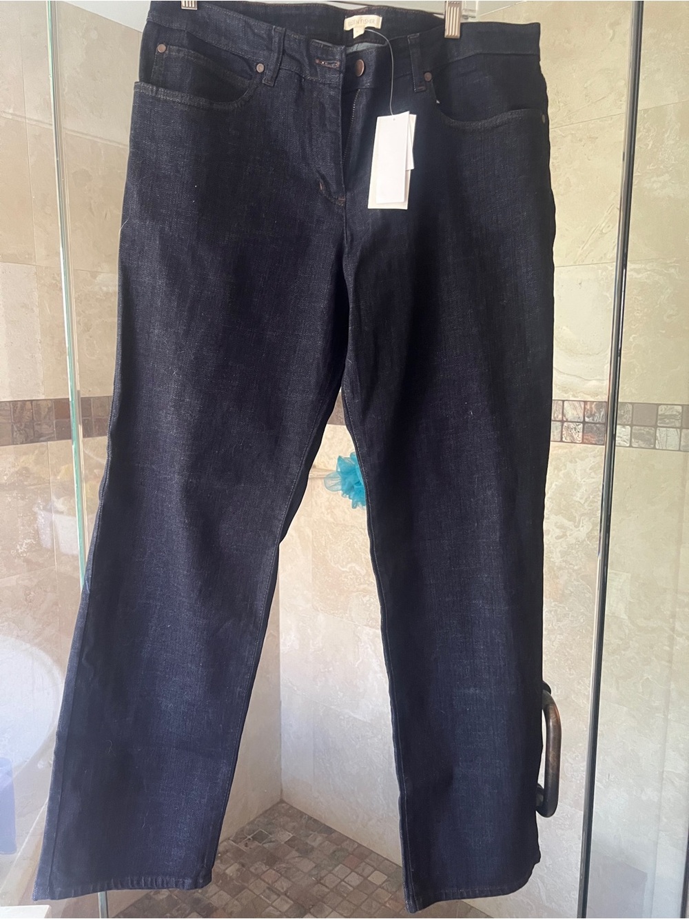 Eileen Fisher Black Straight-Leg Jeans